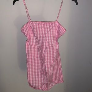 Size 4 pink and white checkered dress